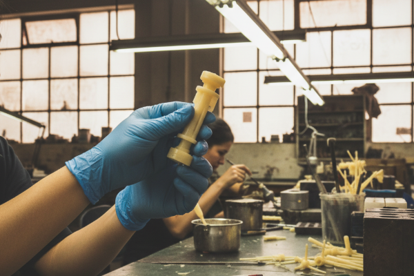 Wax pattern injection and inspection