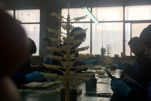 Wax pattern assembly and tree formation