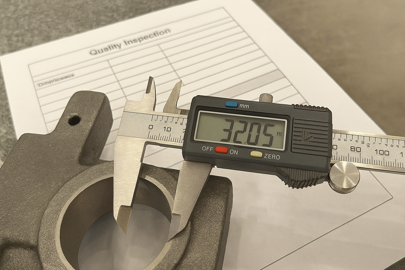 Final quality inspection and dimensional verification