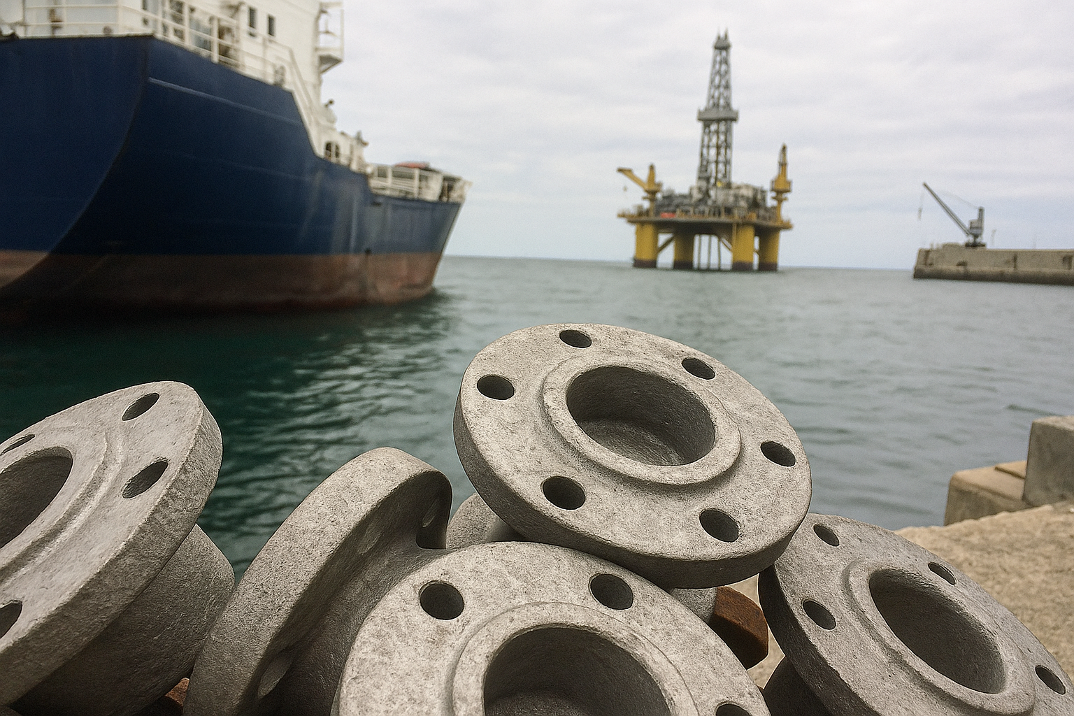 Marine and offshore metal components