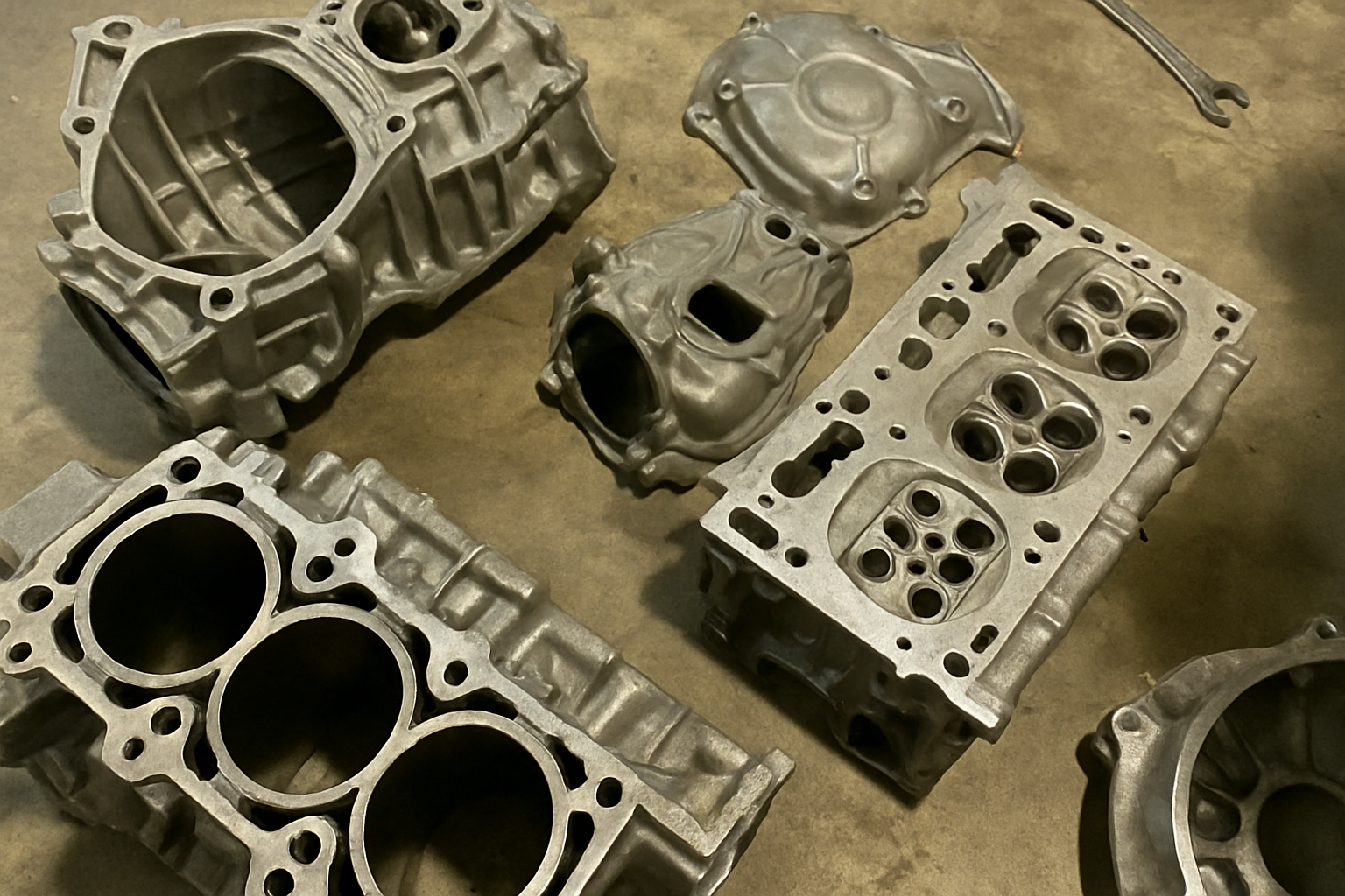 Automotive metal casting components