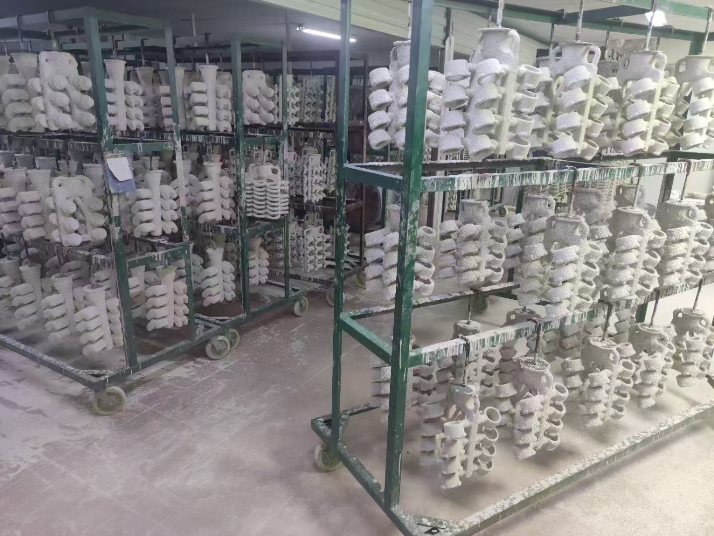 Shell breaking and surface treatment