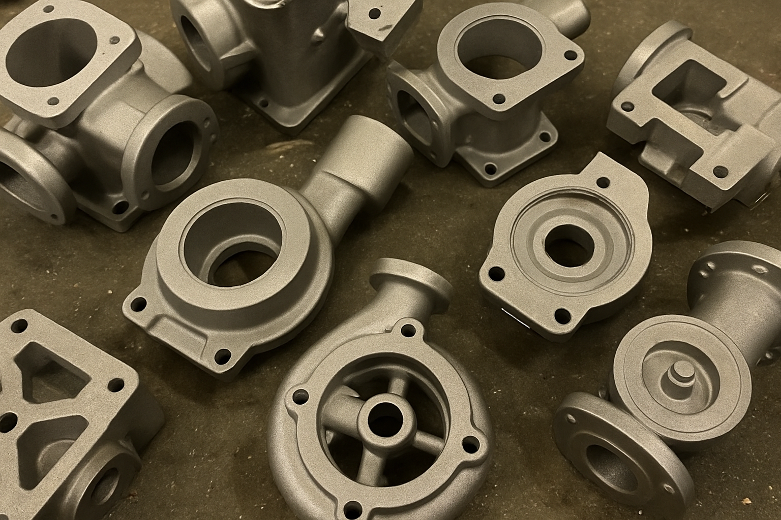 Industrial machinery metal casting