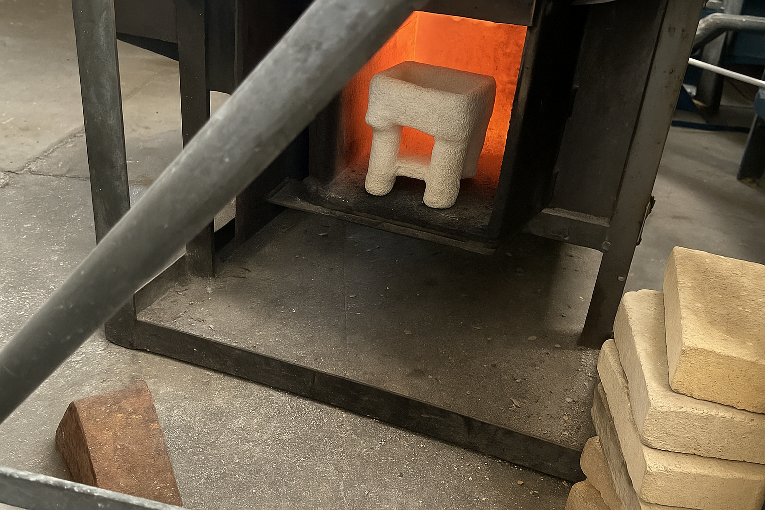 High temperature shell firing process