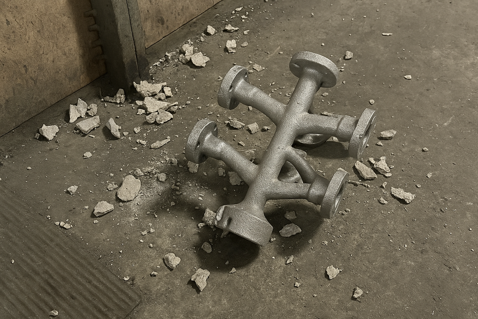 Cooling and shell removal process